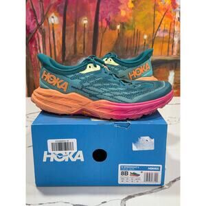 Hoka W Speedgoat 5 Deep Lake Size 8B Women's Trail Running Hiking 1123158 DLCR